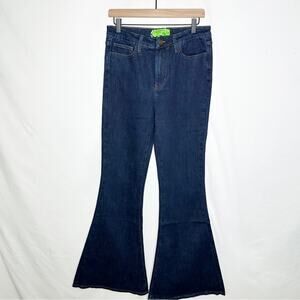 SANDRINE ROSE Super Flare Wide Leg Jeans Indigo NWT in Size 29